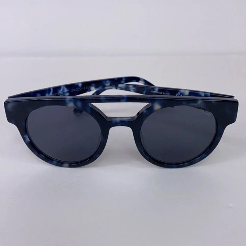 KOMONO DREYFUSS sunglasses Blue & Black NEW NWT round